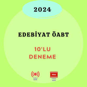 2024-EDEBİYAT ÖABT - 10'LU DENEME