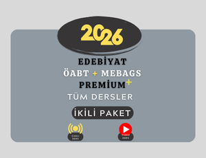 2026-EDEBİYAT ÖABT + MEB-AGS TÜM DERSLER PREMİUM (Kitap - AGS ve Rehberlik Hediyeli)