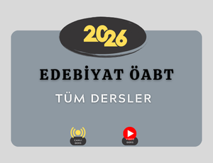 2026-EDEBİYAT ÖABT TÜM DERSLER (Ekonomik Paket)