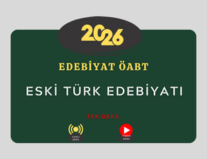 2026-EDEBİYAT ÖABT ESKİ TÜRK EDEBİYATI İKİLİ MUHTEŞEM PAKET (SORU  KAMPI VE KONU ANLATIM PAKETİ)