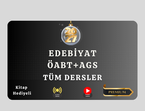 2027-EDEBİYAT ÖABT+AGS TÜM DERSLER PREMIUM+ (Kitap Hediyeli)