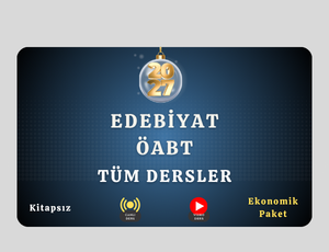 2027-Edebiyat ÖABT Tüm Dersler (Ekonomik Kitapsız Paket)