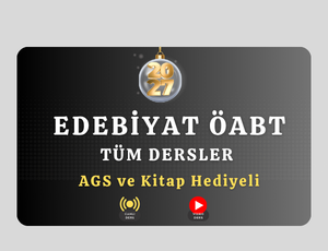 2027-EDEBİYAT ÖABT TÜM DERSLER (AGS ve Kitap Hediyeli)